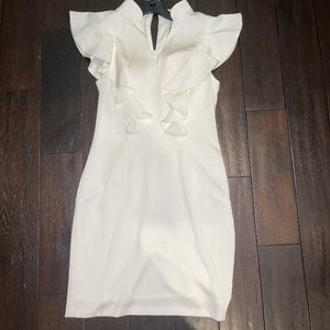 NWOT MacDuggal white dress